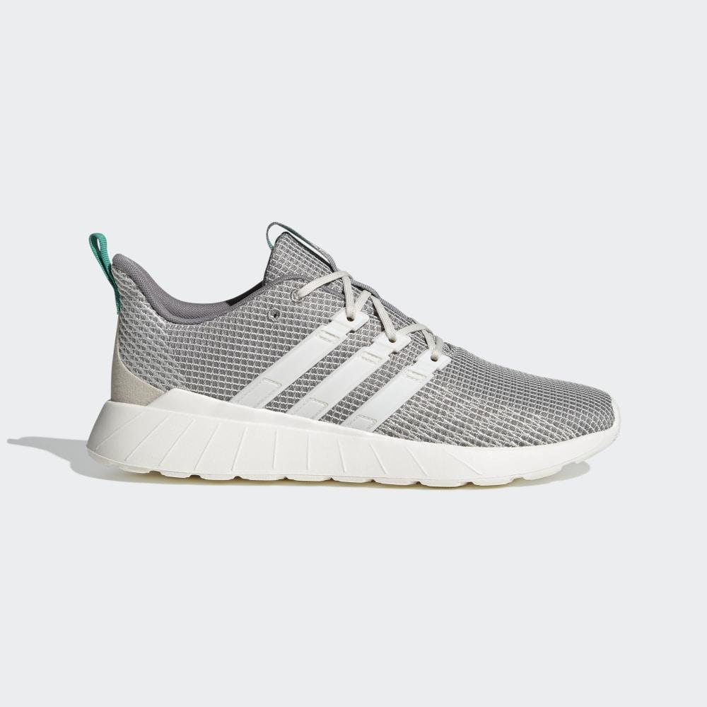 Adidasi Alergare Adidas Questar Flow Barbati Romania - Gri/Albi/Verzi EG3197